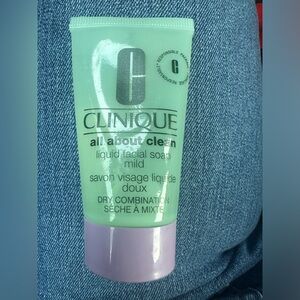 💙4/$20 CLINIQUE ALL ABOUT CLEAN LIQUID FACIAL SOAP MILD • 30 ml